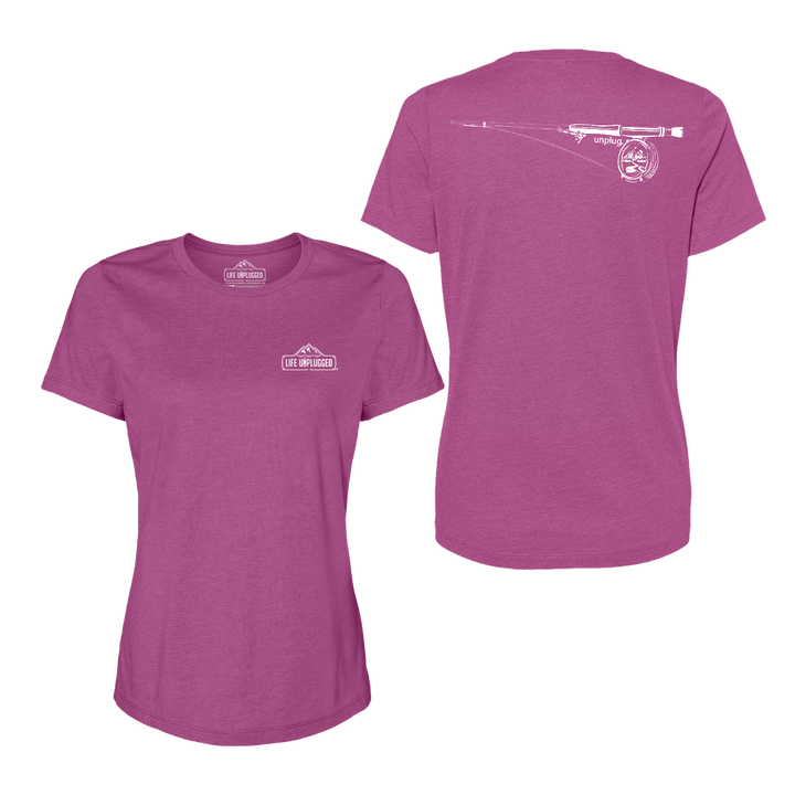 Fly Fishing Mountain Scene Women's T-Shirt