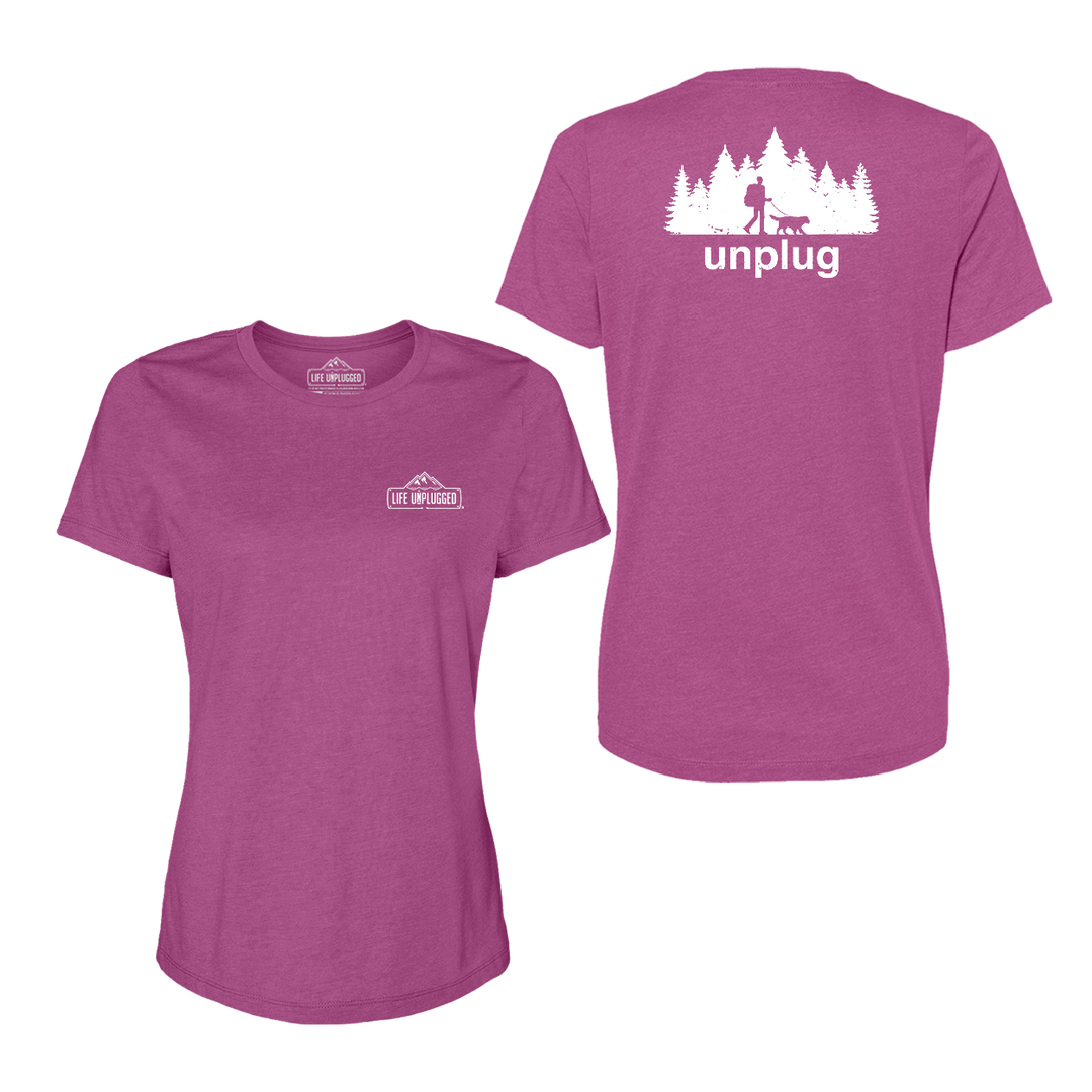Dog Walks in the Woods Women's T-Shirt