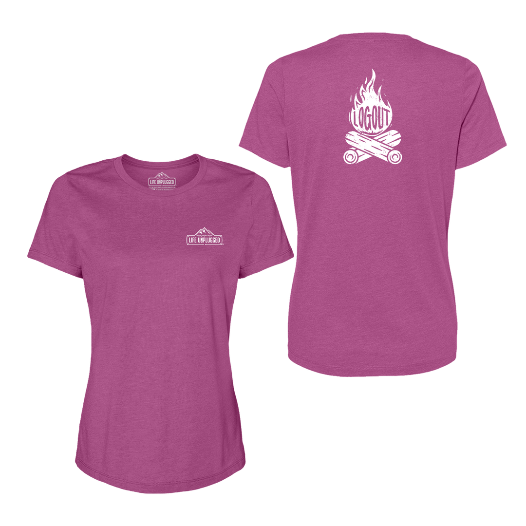 Log Out Campfire Women's T-Shirt