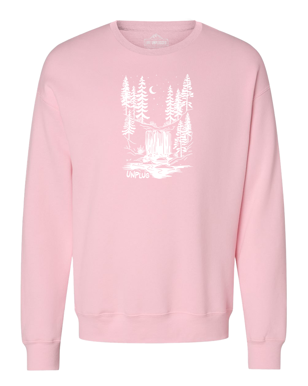 WATERFALL UNDER THE STARS Midweight Super Soft Crewneck Sweatshirt