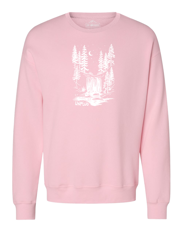 WATERFALL UNDER THE STARS Midweight Super Soft Crewneck Sweatshirt