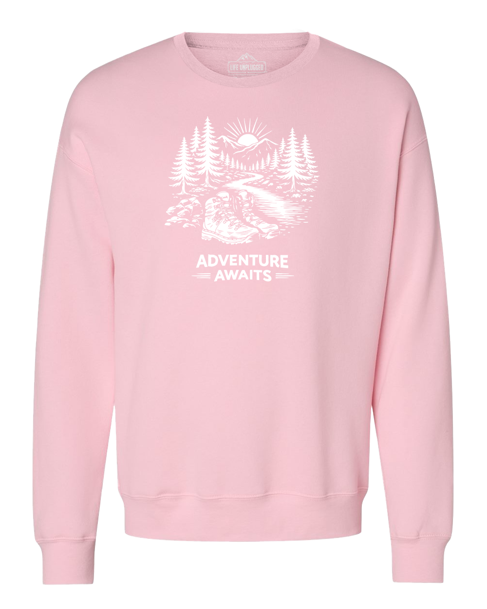 ADVENTURE AWAITS Midweight Super Soft Crewneck