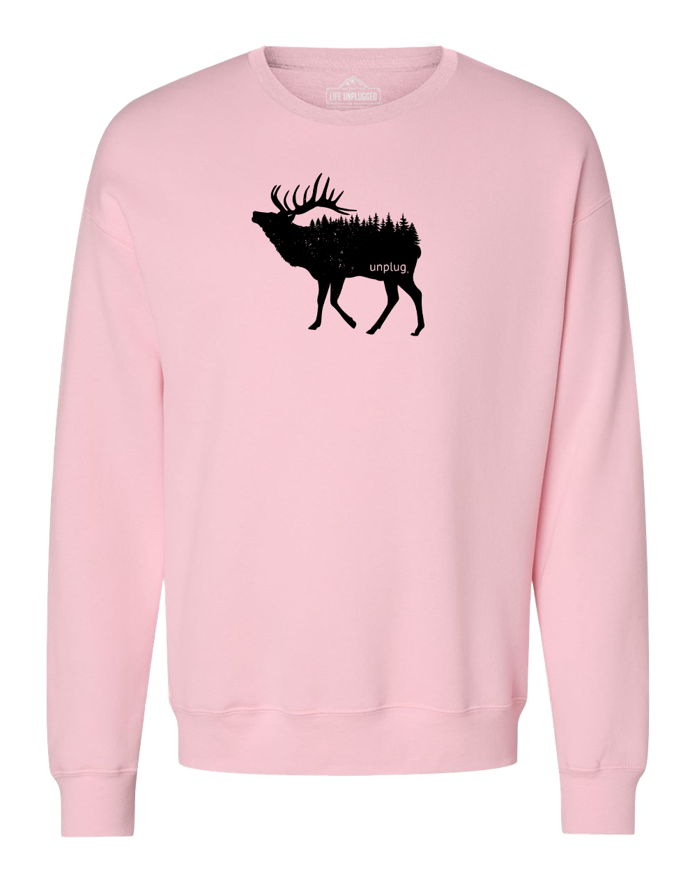 Elk In The Trees Midweight Super Soft Crewneck Sweatshirt