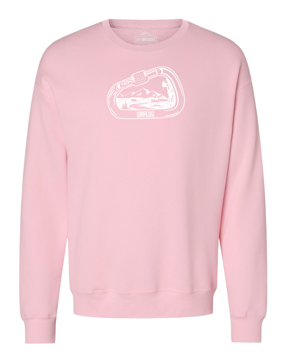 Rock Climbing Mountain Scene Midweight Super Soft Crewneck Sweatshirt