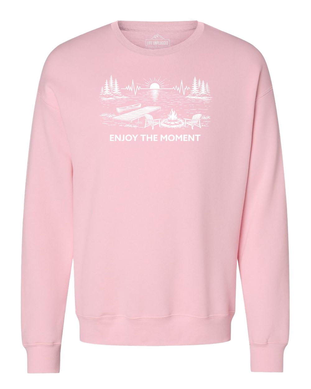 ENJOY THE MOMENT (LAKE SCENE) Midweight Super Soft Crewneck