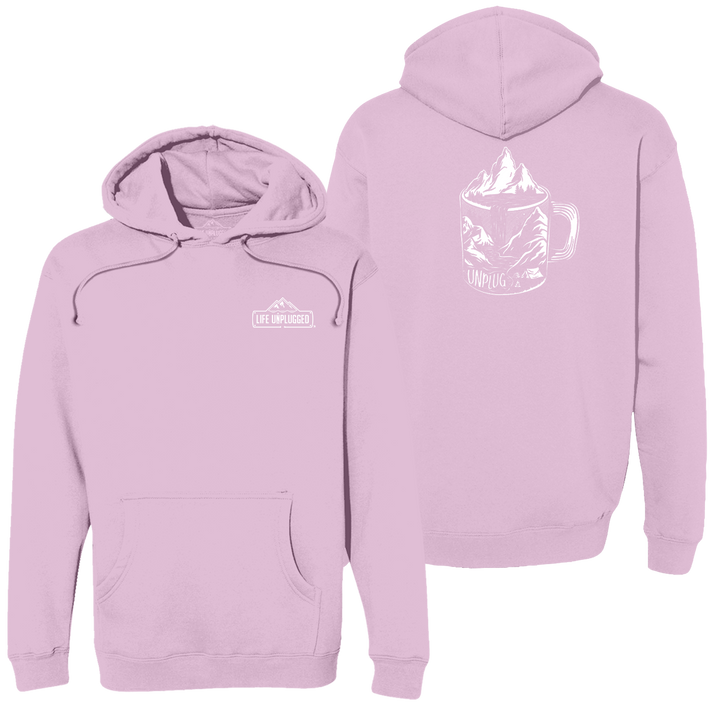 Coffee Mountain Scene Heavyweight Hoodie