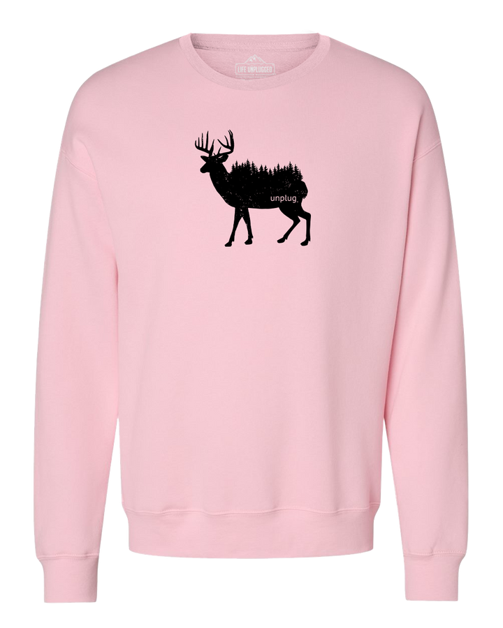 Deer In The Trees Midweight Super Soft Crewneck Sweatshirt
