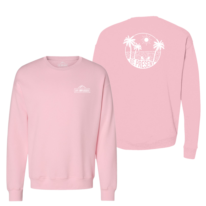Be Present Beach Midweight Super Soft Crewneck Sweatshirt