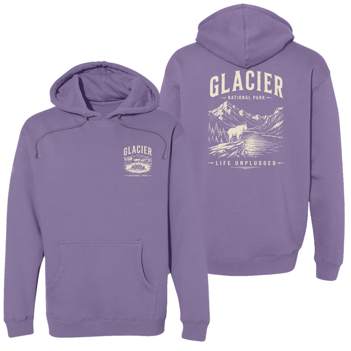 GLACIER NATIONAL PARK Heavyweight Hoodie