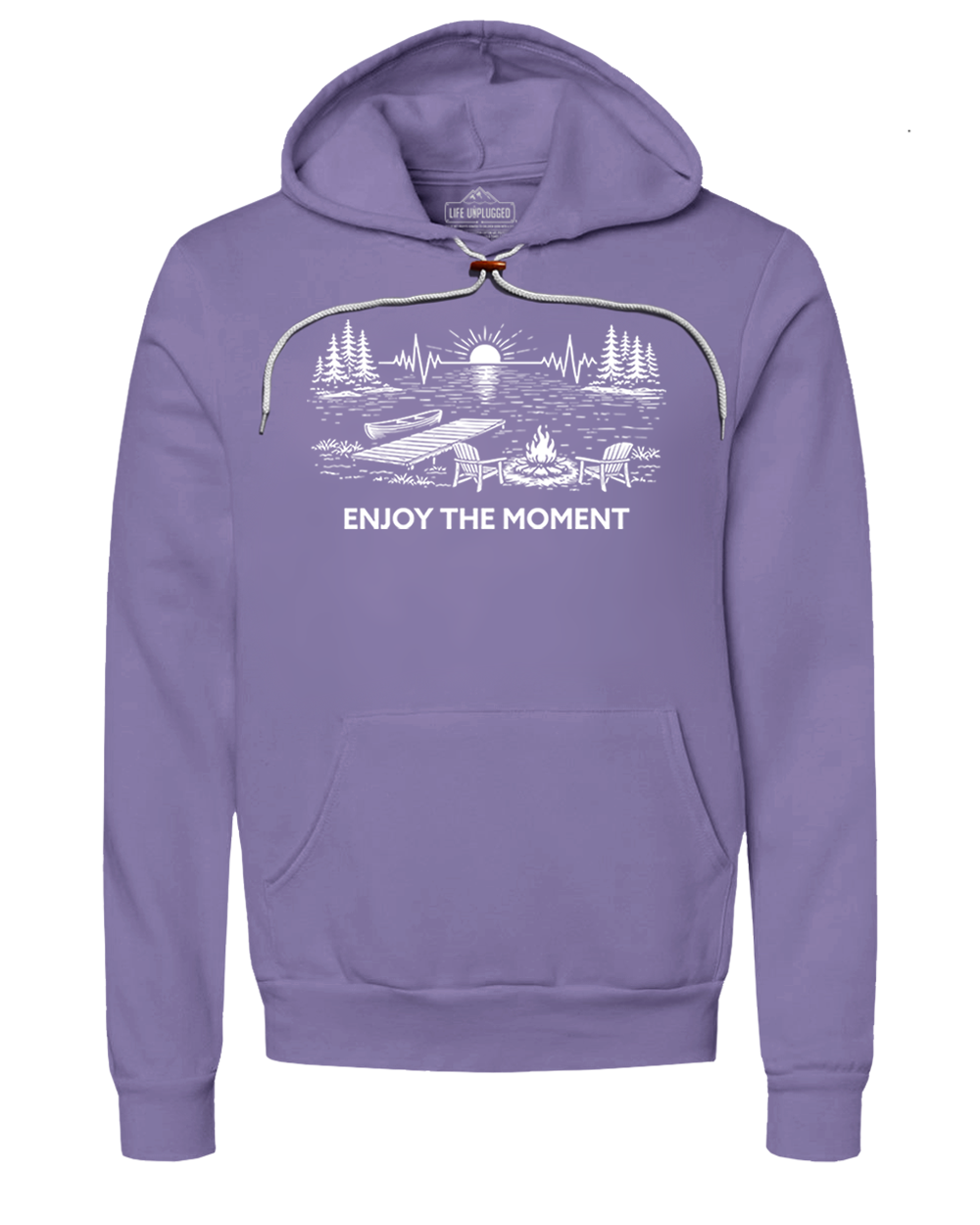 ENJOY THE MOMENT (LAKE SCENE) Super Soft Hoodie