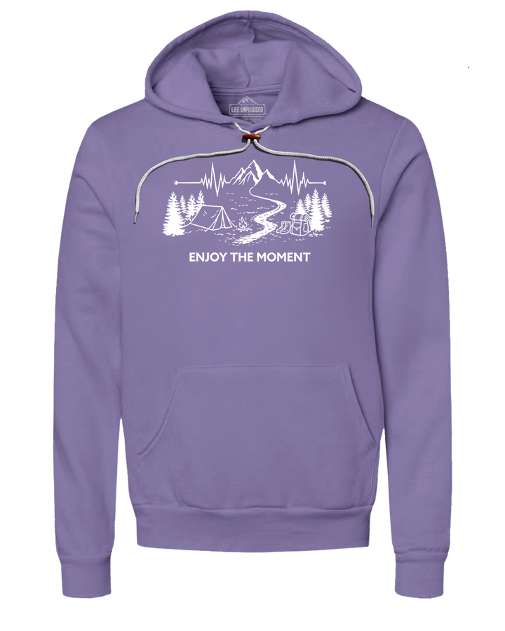 ENJOY THE MOMENT (MOUNTAIN SCENE) Super Soft Hoodie