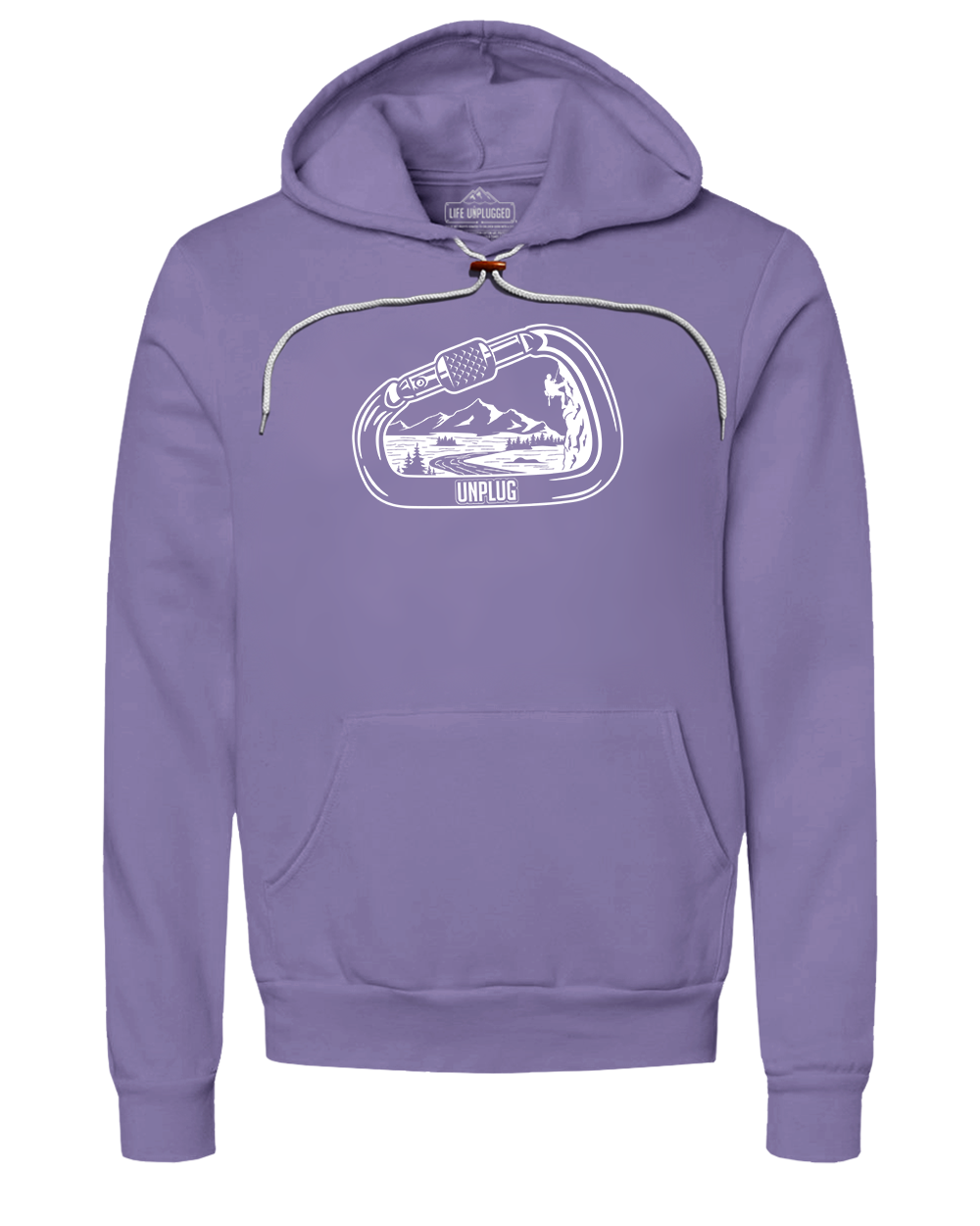 Rock Climbing Mountain Scene Super Soft Hoodie