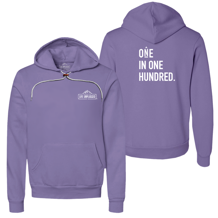 One in One Hundred Stacked Super Soft Hoodie