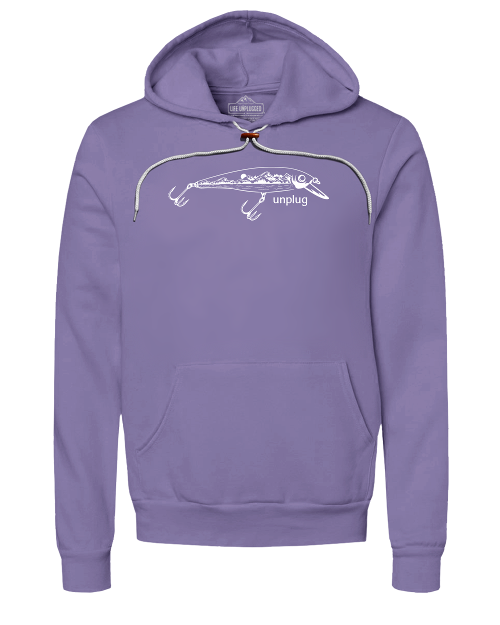 Fishing Lure Mountain Scene Super Soft Hoodie