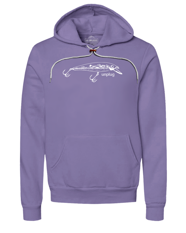 Fishing Lure Mountain Scene Super Soft Hoodie