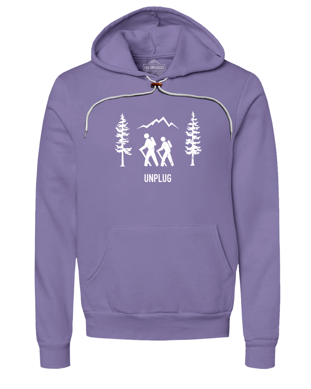 HIKING SCENE Super Soft Hoodie XL - PLUM BLOWOUT