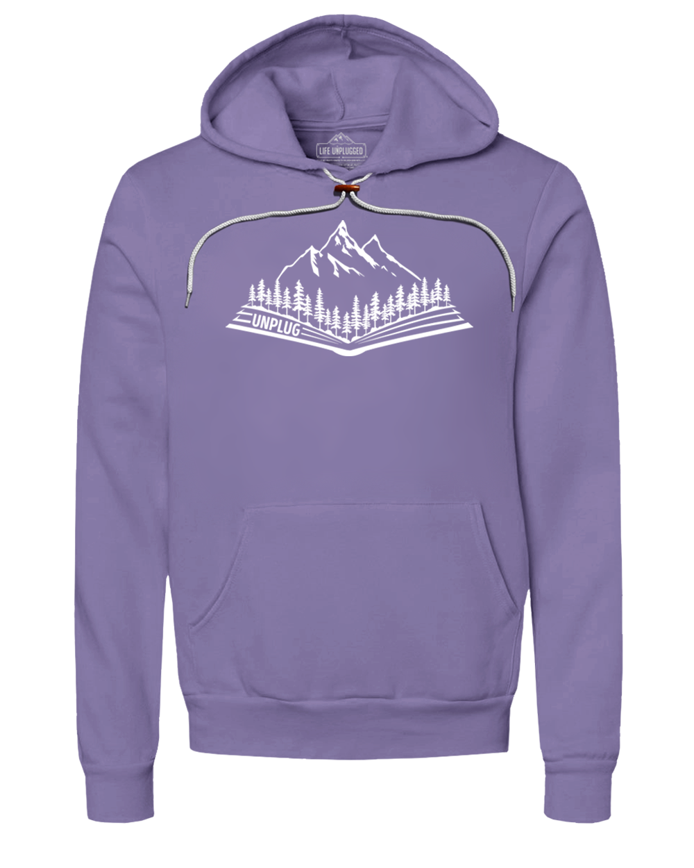 Open Book Mountain Scene Super Soft Hoodie