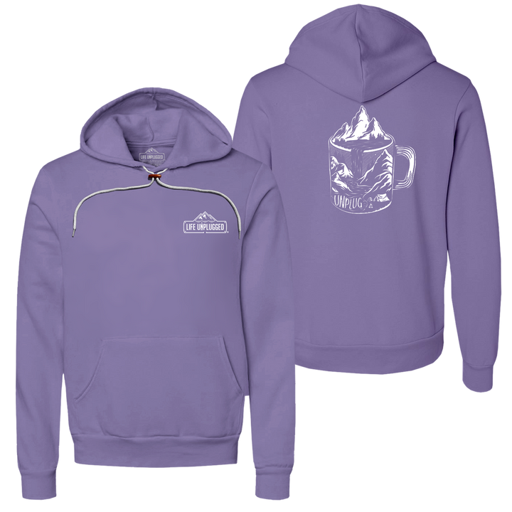 Coffee Mountain Scene Super Soft Hoodie