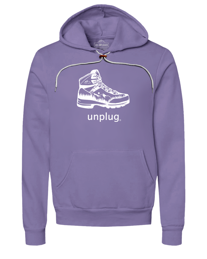 Hiking Boot Mountain Scene Super Soft Hoodie