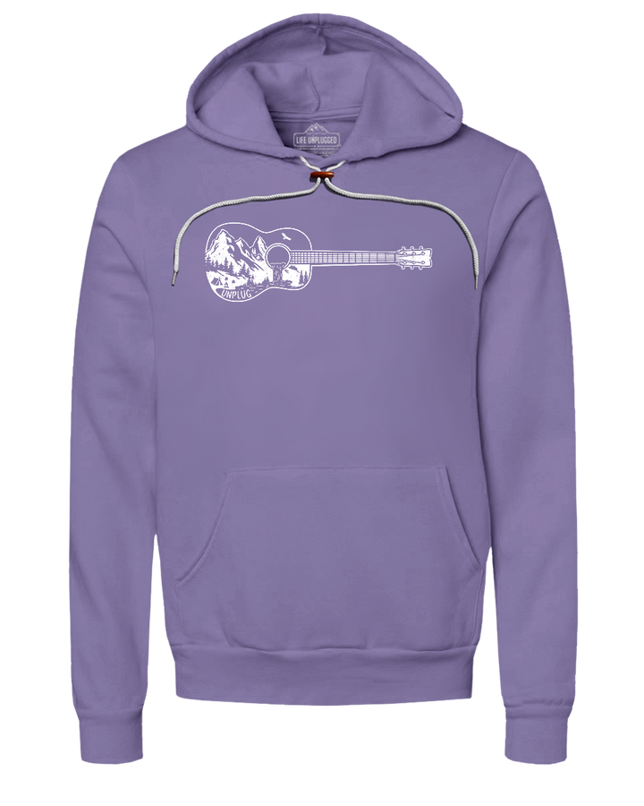 Guitar Mountain Scene Super Soft Hoodie