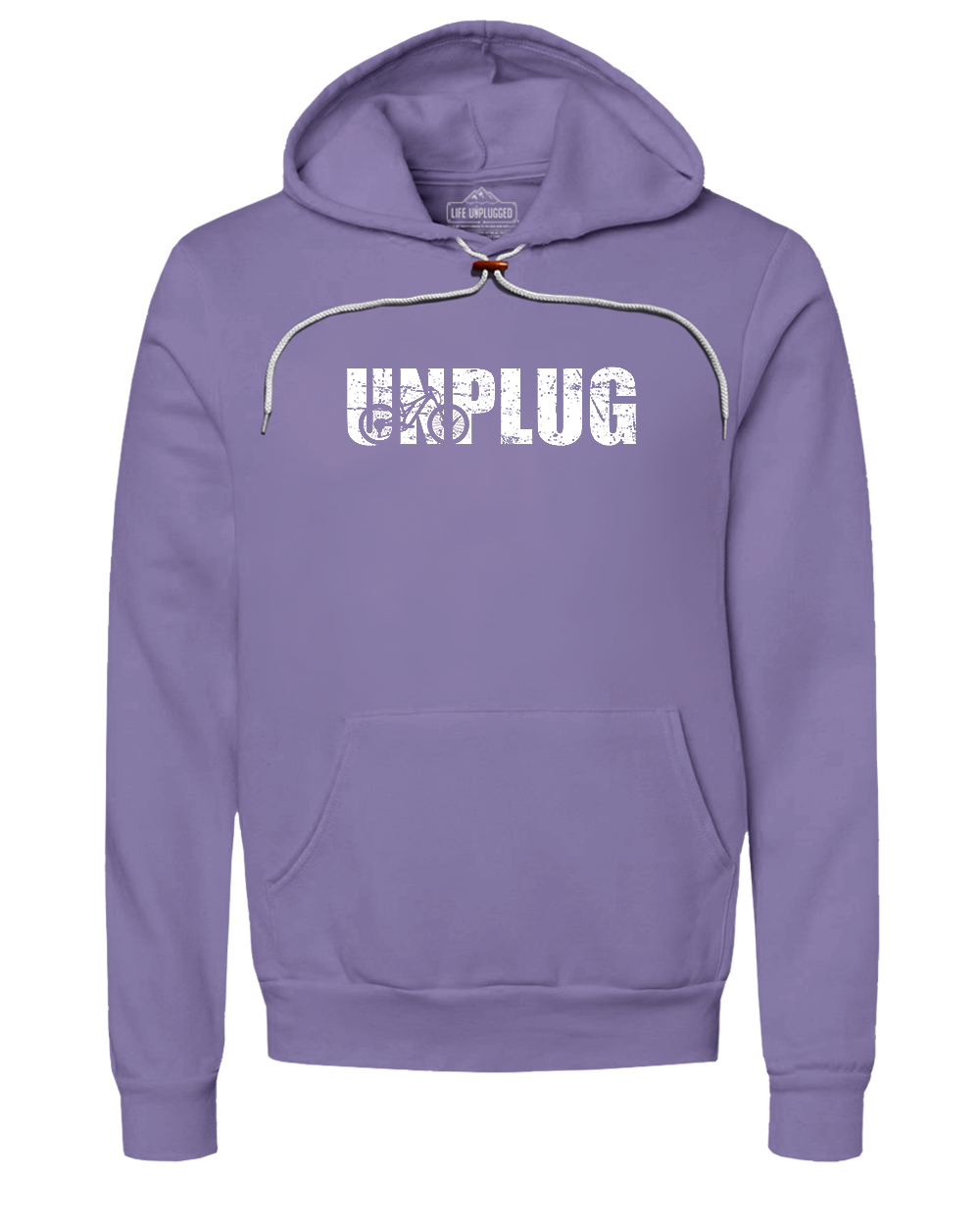 Unplug Mountain Bike Silhouette Super Soft Hoodie