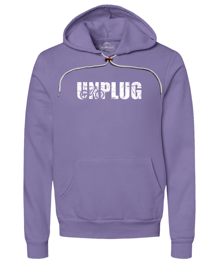 Unplug Mountain Bike Silhouette Super Soft Hoodie