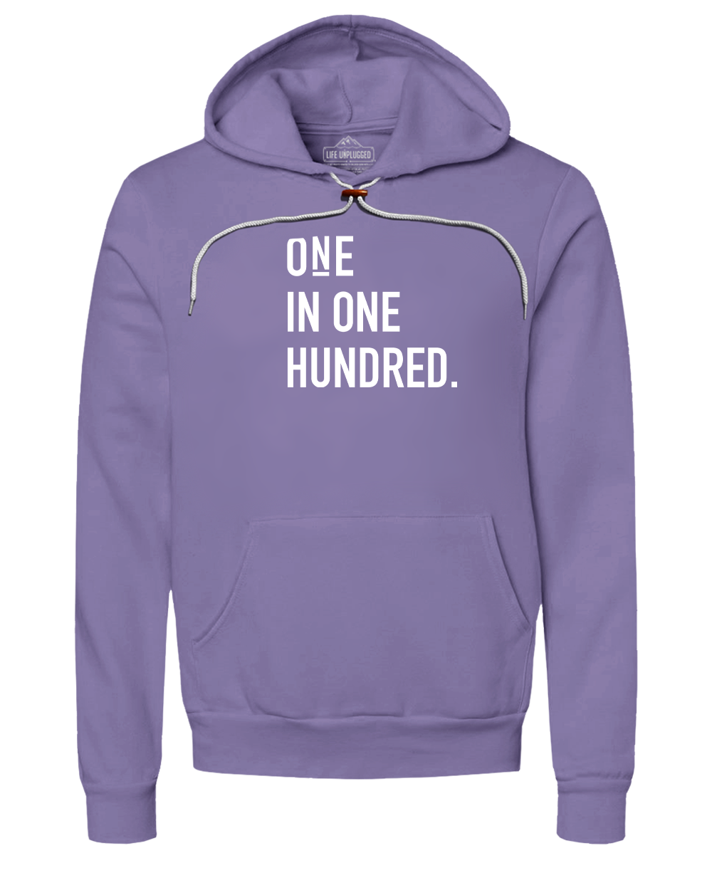 One in One Hundred Stacked Super Soft Hoodie