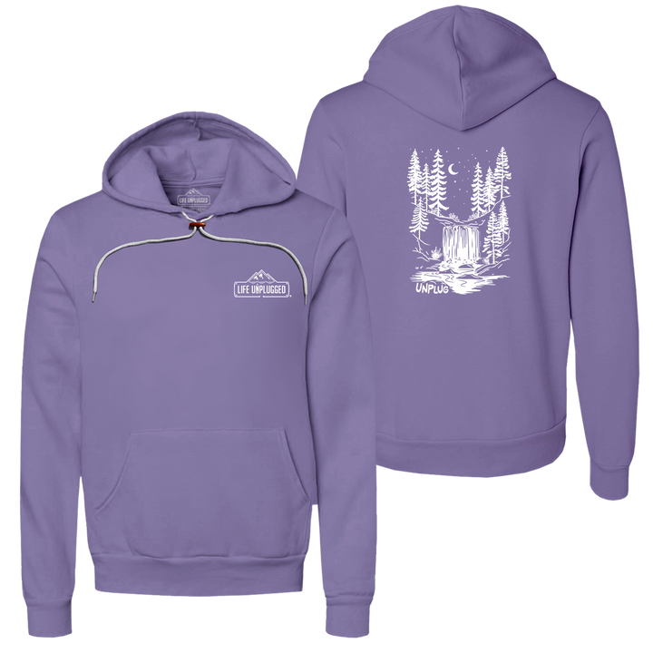 WATERFALL UNDER THE STARS Super Soft Hoodie