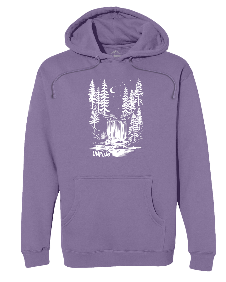WATERFALL UNDER THE STARS Heavyweight Hoodie