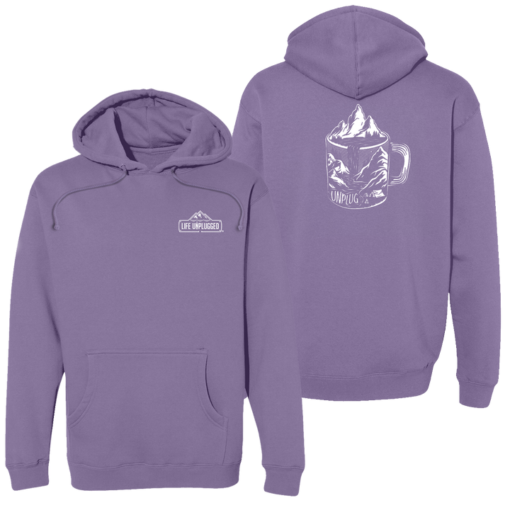 Coffee Mountain Scene Heavyweight Hoodie