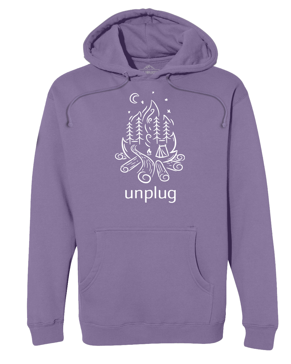 Campfire Camping Scene Heavyweight Hoodie