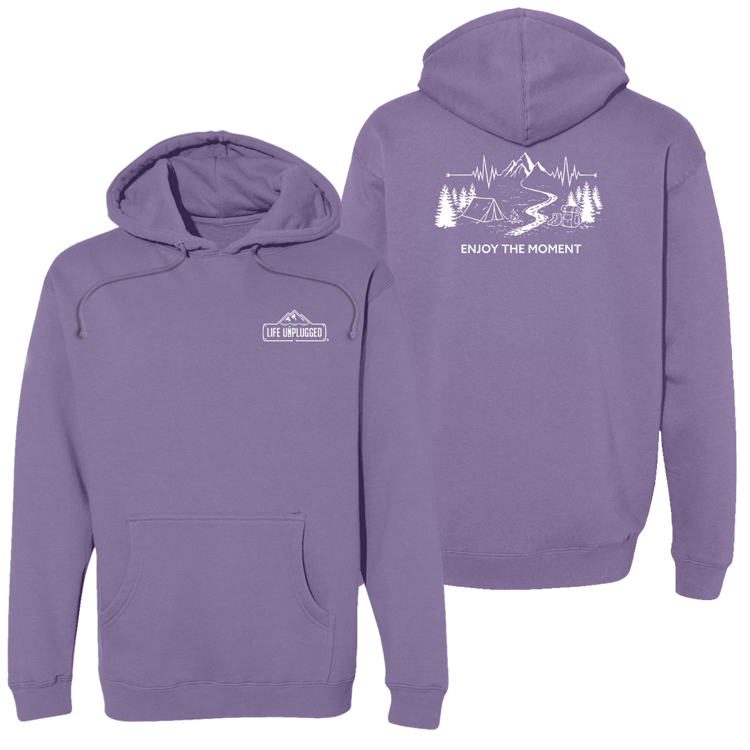 ENJOY THE MOMENT (MOUNTAIN SCENE) Heavyweight Hoodie