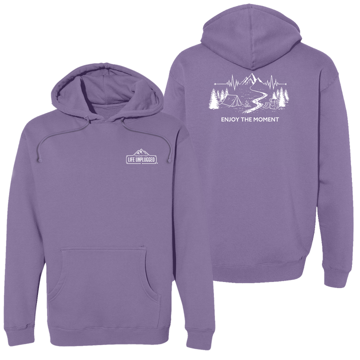 ENJOY THE MOMENT (MOUNTAIN SCENE) Heavyweight Hoodie