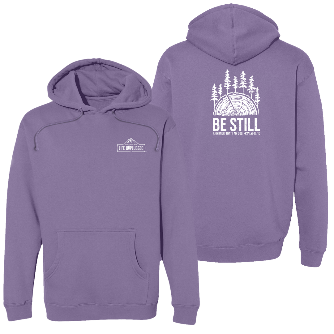 BE STILL IN THE WOODS Heavyweight Hoodie
