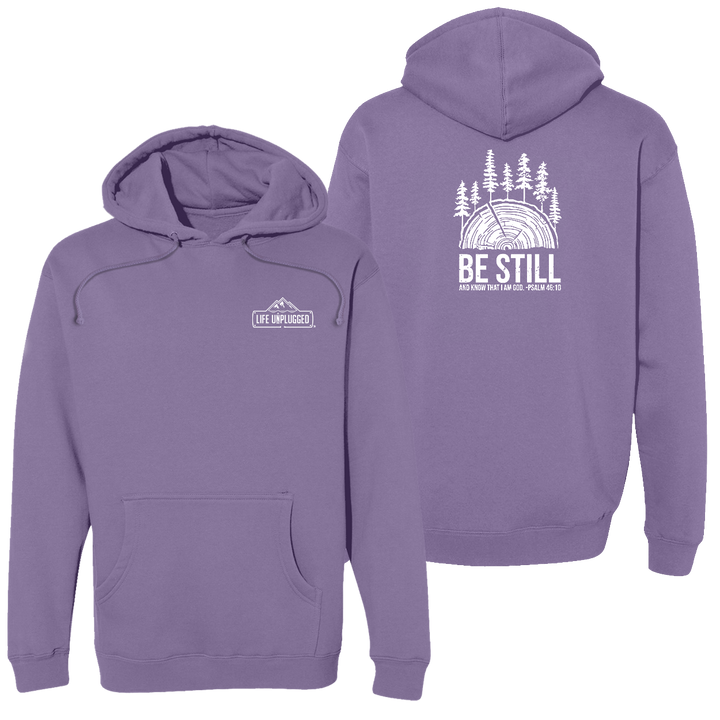 BE STILL IN THE WOODS Heavyweight Hoodie