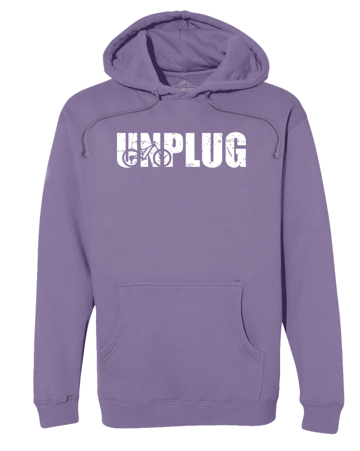 Unplug Mountain Bike Silhouette Heavyweight Hoodie