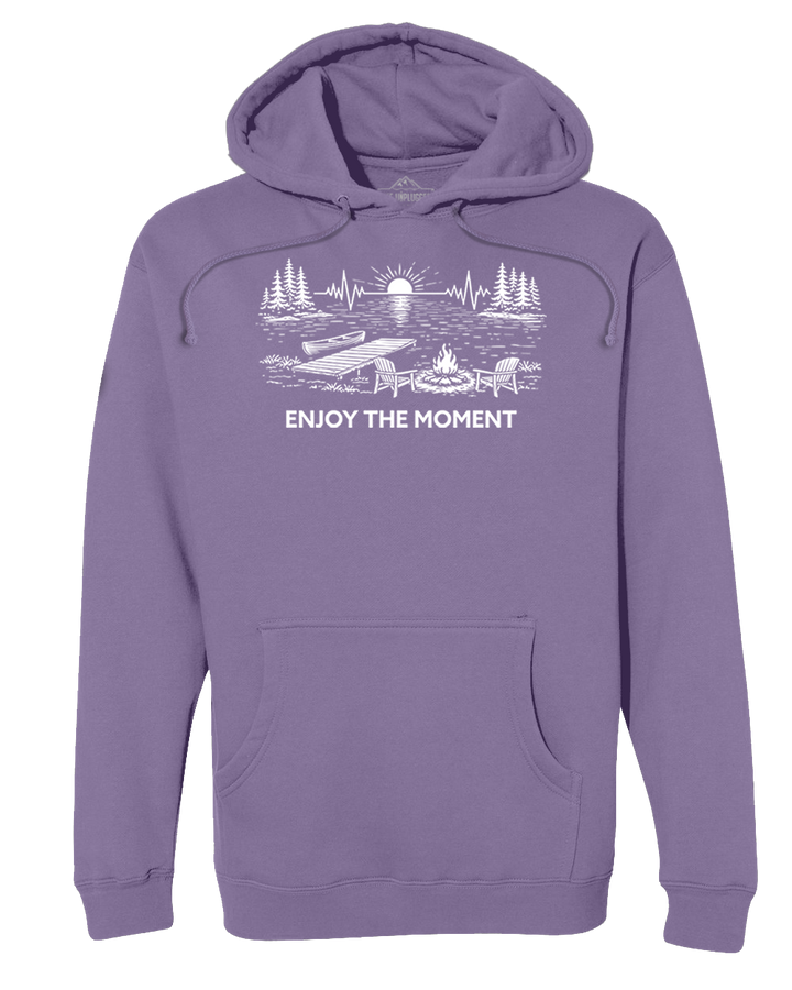 ENJOY THE MOMENT (LAKE SCENE) Heavyweight Hoodie