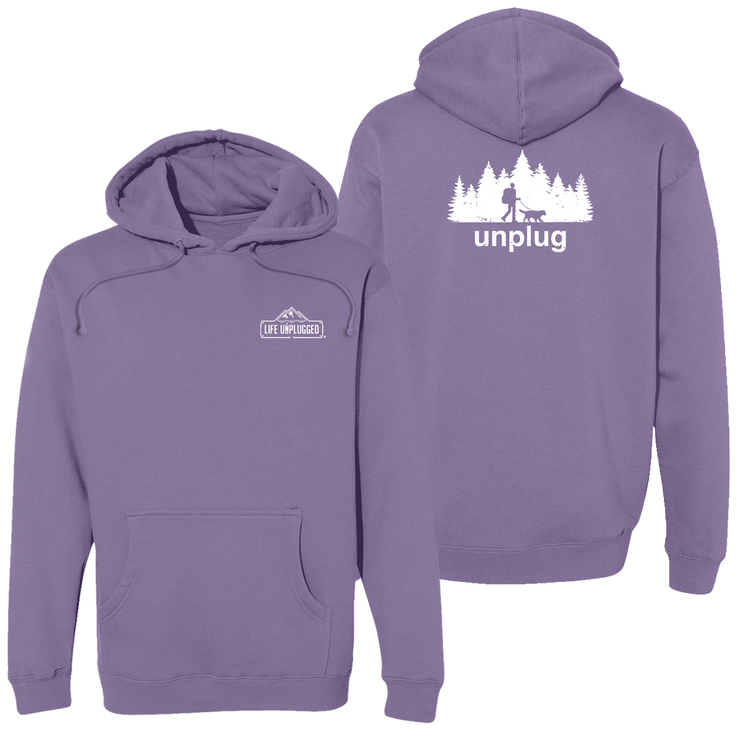 Dog Walks In The Woods Heavyweight Hoodie