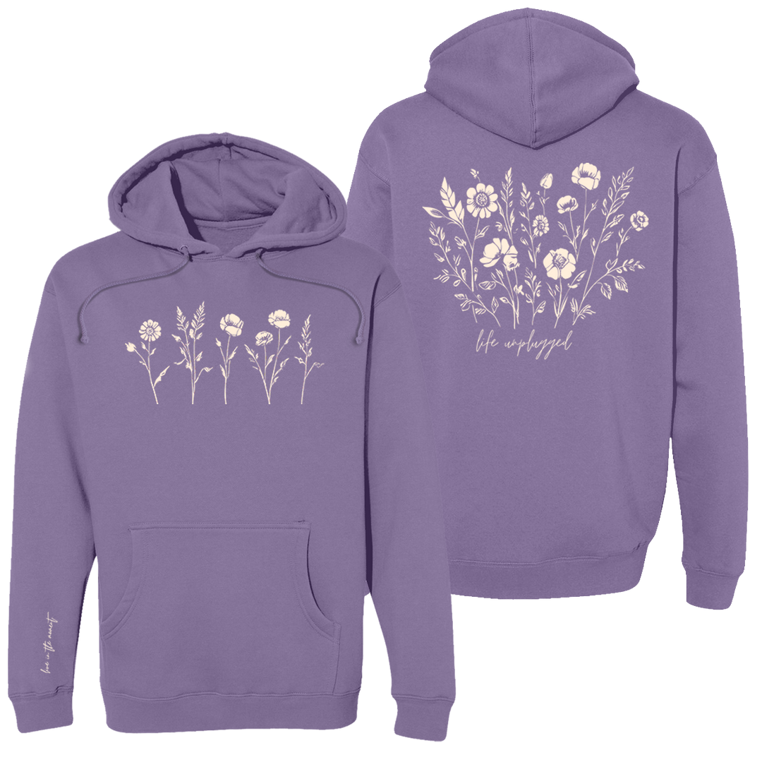 Live in the Moment Wildflower Heavyweight Hoodie