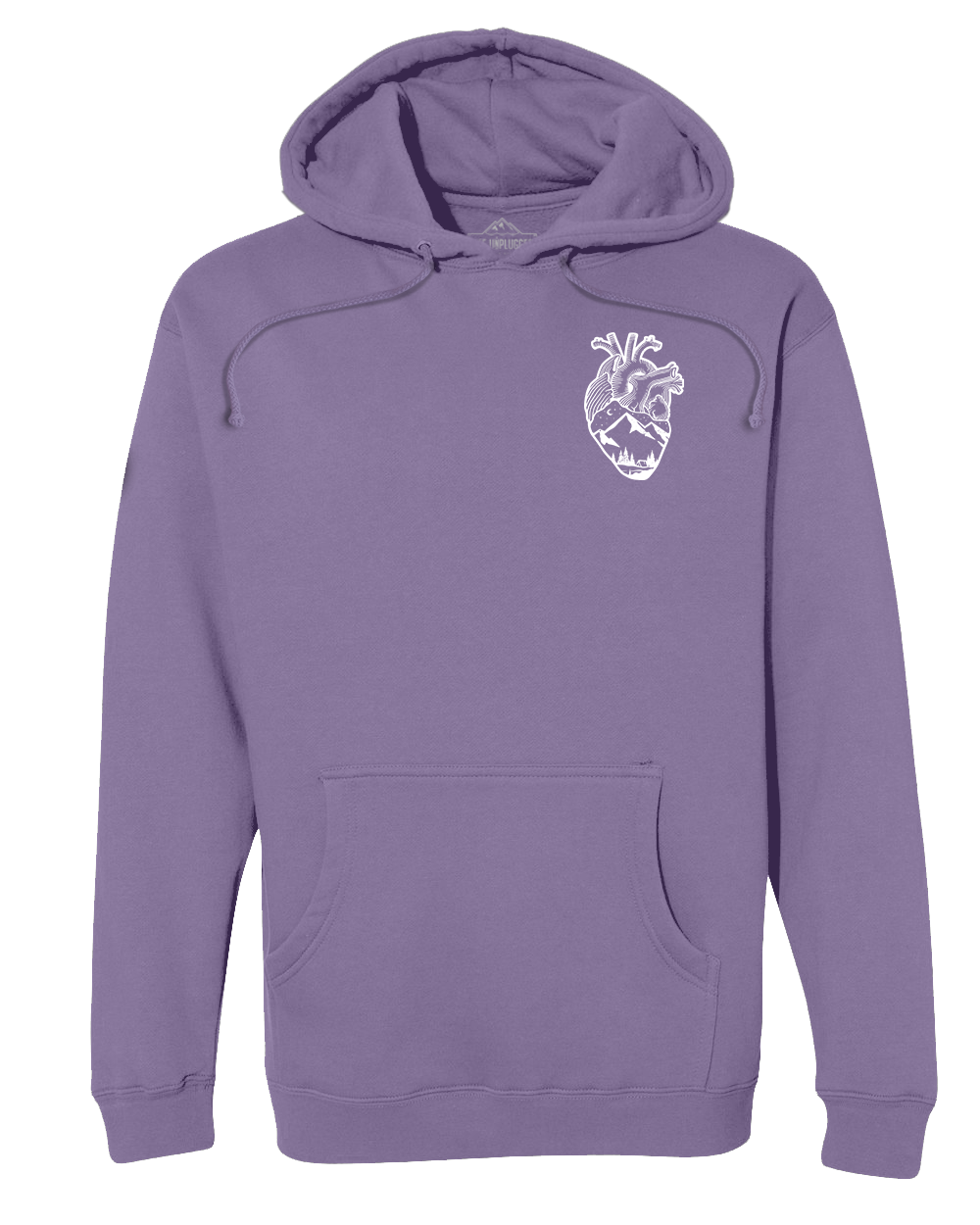 Anatomical Heart (left Chest) Heavyweight Hoodie