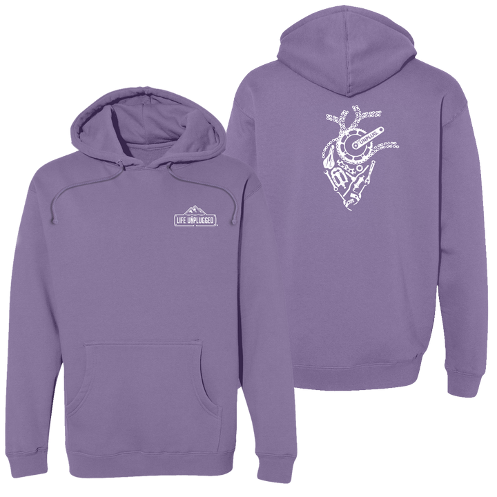 Anatomical Heart (bicycle Parts) Heavyweight Hoodie