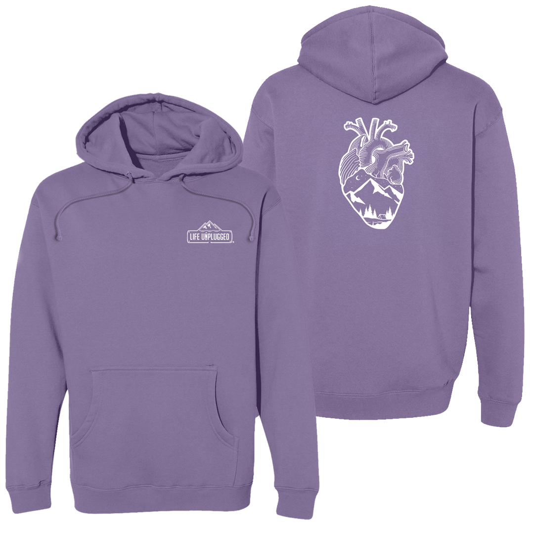 Anatomical Heart (full Chest) Heavyweight Hoodie