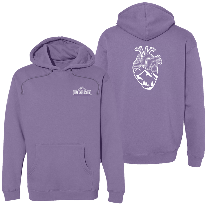 Anatomical Heart (full Chest) Heavyweight Hoodie