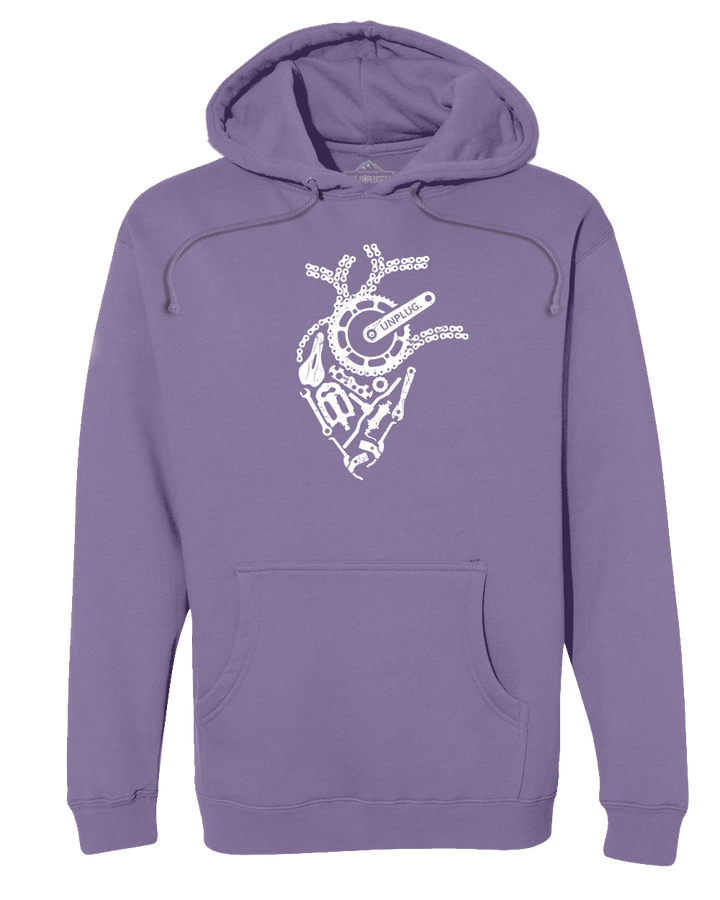 Anatomical Heart (bicycle Parts) Heavyweight Hoodie