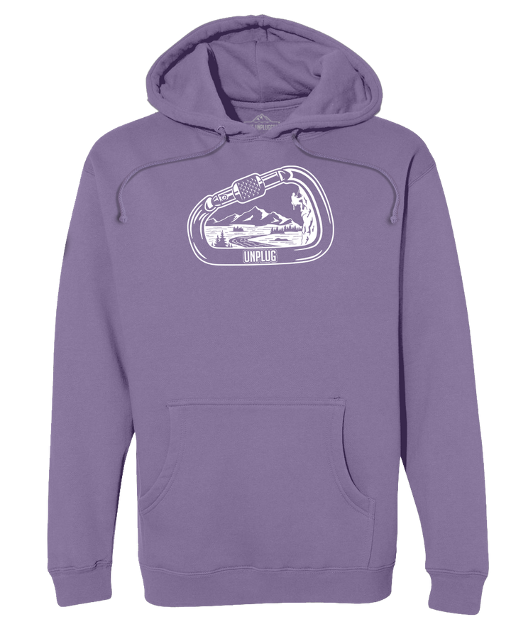Rock Climbing Mountain Scene Heavyweight Hoodie