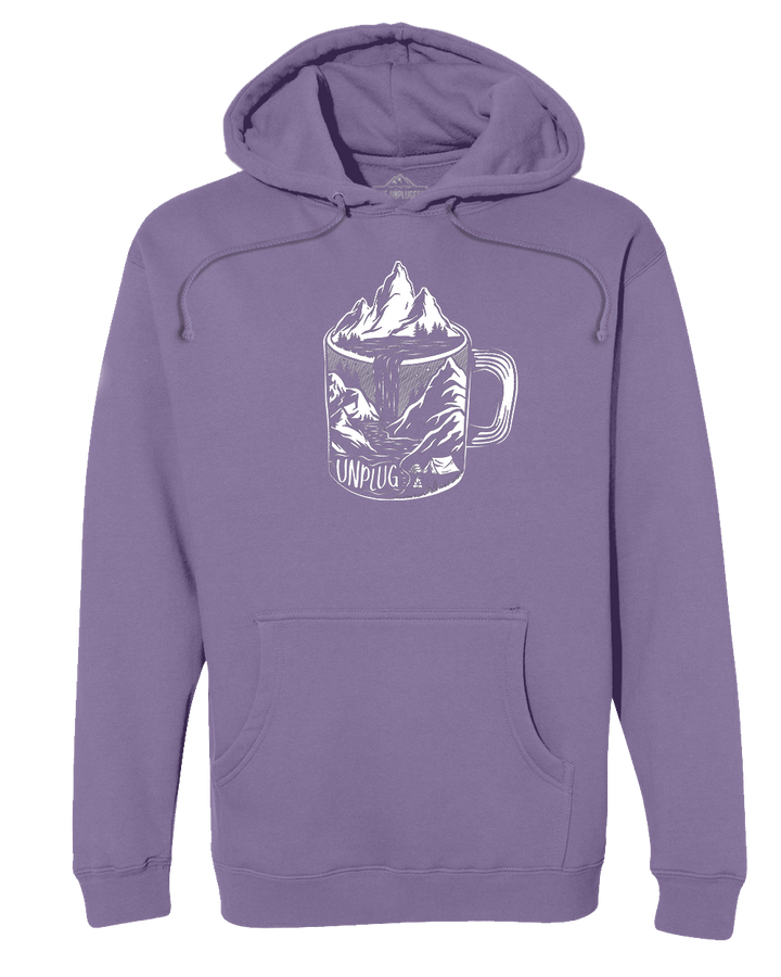 Coffee Mountain Scene Heavyweight Hoodie