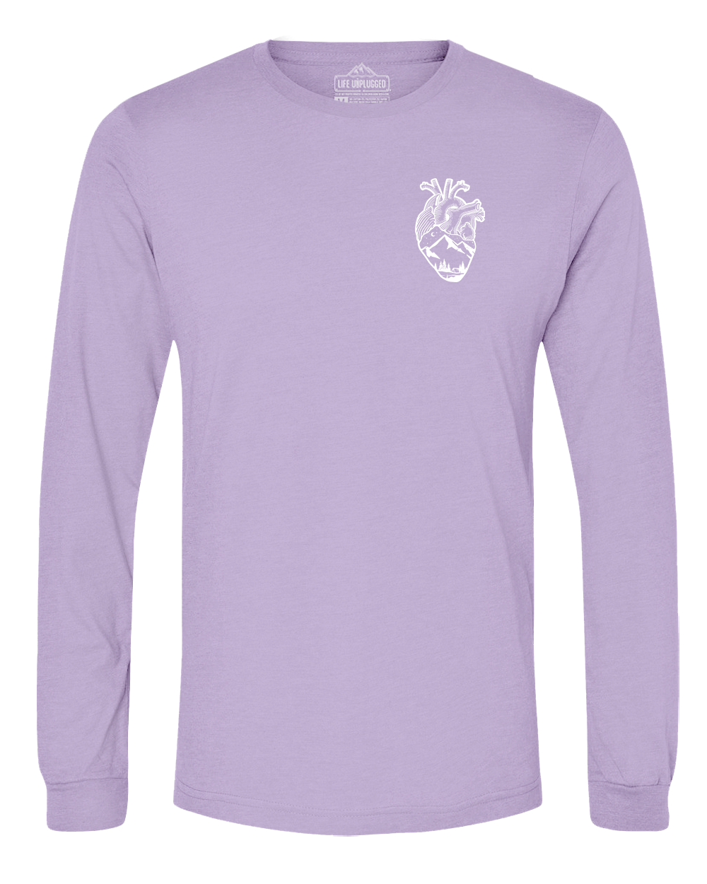 Anatomical Heart (Left Chest) Long Sleeve T-Shirt