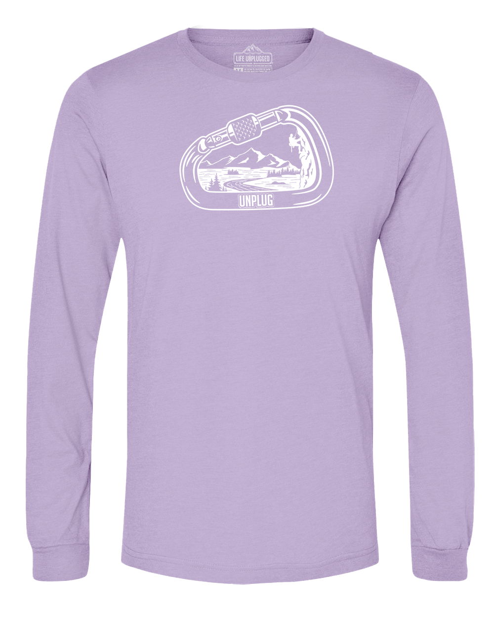 Rock Climbing Mountain Scene Long Sleeve T-Shirt