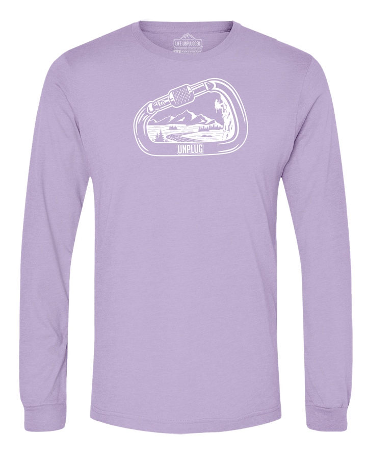 Rock Climbing Mountain Scene Long Sleeve T-Shirt