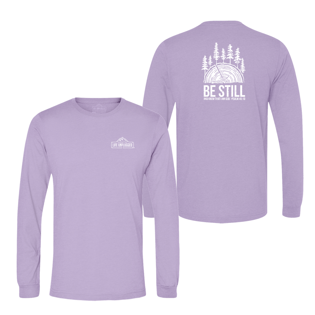 BE STILL IN THE WOODS Long Sleeve T-Shirt